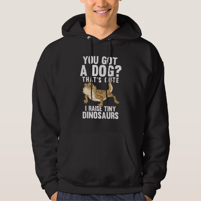 Thats Cute I Raise Tiny Dinosaurs Bearded Dragon Hoodie (Front)