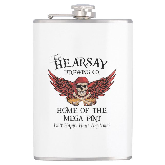 That's Hearsay Brewing Company  Hip Flask (Front)