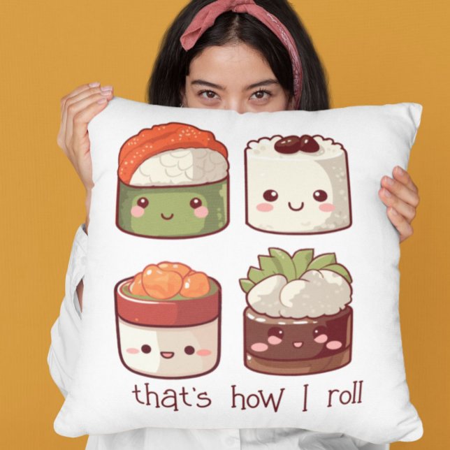That's How I Roll Cute Kawaii Sushi Cushion (Creator Uploaded)