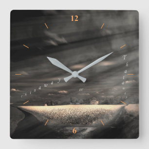 That's Life Square Wall Clock
