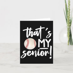 That's My Baseball Senior Mum 2025 Softball Senior Card
