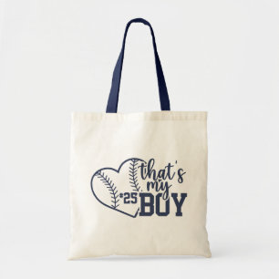 Thats My Boy Custom Baseball Mom Softball Mama Tote Bag
