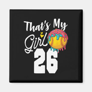 That's My Boy Softll 26 Number Mom Dad Number #26 Magnet