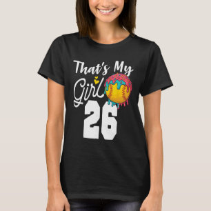 That's My Boy Softll 26 Number Mom Dad Number #26 T-Shirt