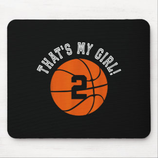 Thats My Girl 2 Basball Player Mum Or Dad Gift Mouse Pad