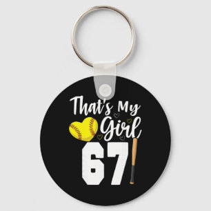 That's My Girl Number #67 Softll Number 67 Key Ring