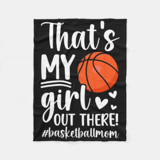 That's My Girl Sketll Mom Of A Sketll Player Mama Fleece Blanket
