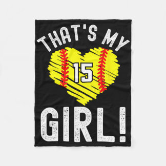 That's My Girl Softll Number #15  Fleece Blanket
