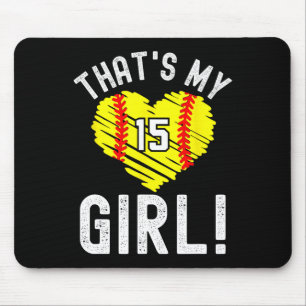 That's My Girl Softll Number #15 Mouse Pad