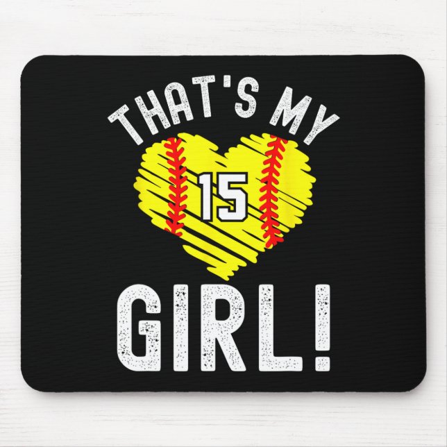 That's My Girl Softll Number #15  Mouse Pad (Front)