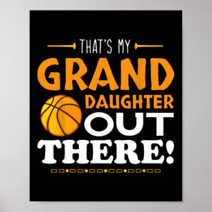 That's My Granddaughter Out There Sketll Player Sp Poster