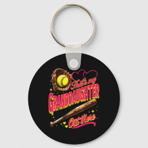 Thats My Granddaughter Out There Softball Grandma  Key Ring