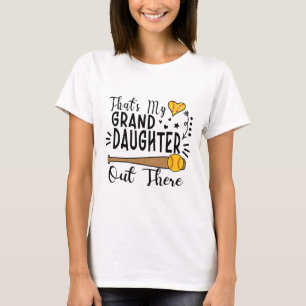 That's My Granddaughter Out There Softll Grandma G T-Shirt