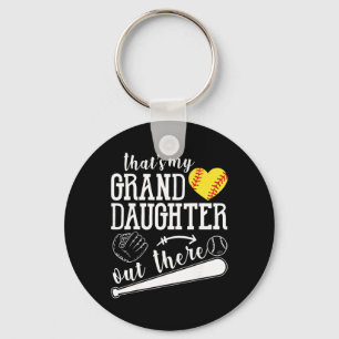 That's My Granddaughter Out There Softll Heart Sup Key Ring