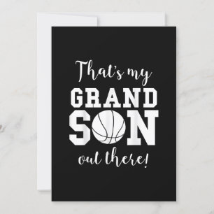 Thats My Grandson Out Re Basketball Grandma Invitation