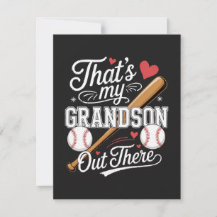 That's My Grandson Out There Baseball Announcement