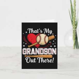 Thats My Grandson Out There Baseball Grandma Baseb Card