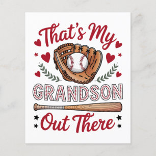 That's My Grandson Out There Baseball Grandma  Flyer