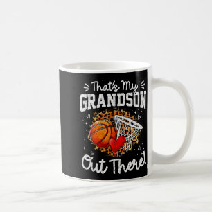 That's my grandson out there basketball game day coffee mug