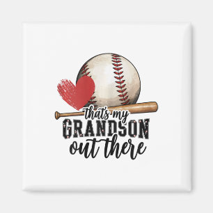 That's My Grandson Out There Bysebyll Grandma Moth Magnet