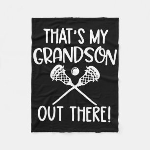 That's My Grandson Out There  Fleece Blanket