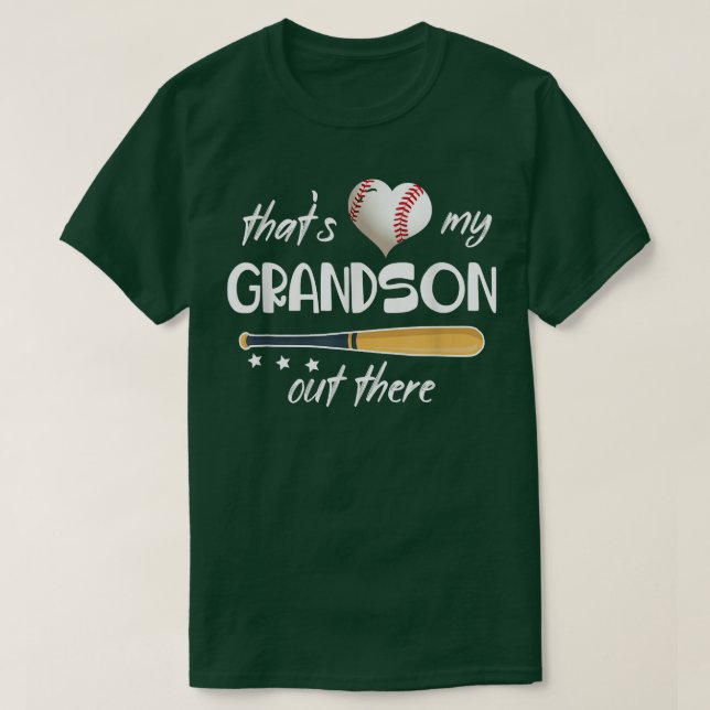 Thats My Grandson Out There Gift Women Baseball Gr T-Shirt (Design Front)