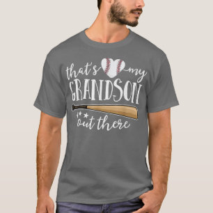 Thats My Grandson Out There Gift Women Baseball T-Shirt