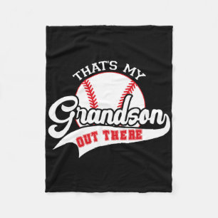 That's My Grandson Out There Mothers Day Sell Gran Fleece Blanket