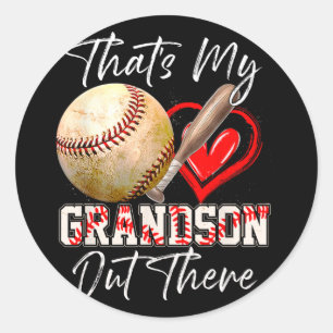That's My Grandson Out There Sell Grandma Mothers  Classic Round Sticker