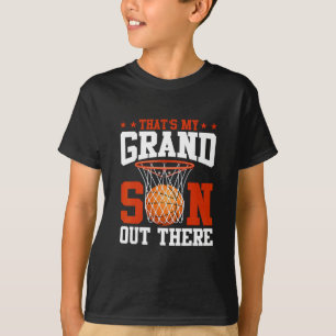 That's My Grandson Out There Sketll Grandma Grandp T-Shirt