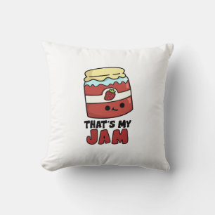 That's My Jam Funny Jar of Jam Pun Cushion