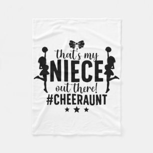 That's My Niece Cheer Aunt Cheerleading Auntie _2 Fleece Blanket
