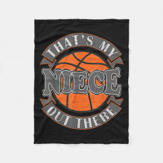 Thats My Niece Out There Basball For Aunt Uncle Fleece Blanket