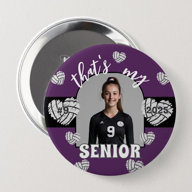 That's my Senior Volleyball Player button (Front & Back)