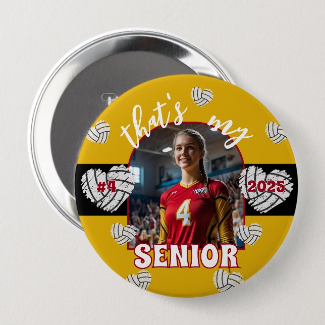 That's my Senior Volleyball Player button (Front & Back)