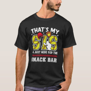 That's My Sis Softball Catcher Brother Softball Ca T-Shirt
