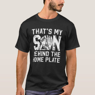 That's My Son Baseball Catcher Dad Baseball Catche T-Shirt