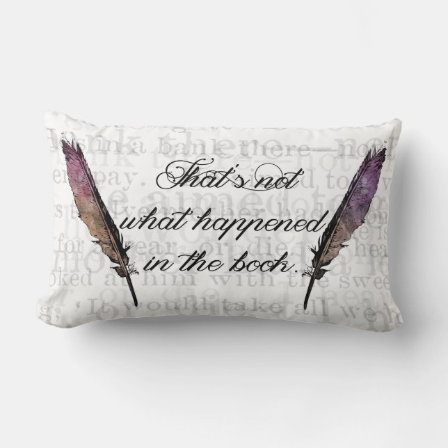 That's Not What Happened In The Book Lumbar Cushion (Front)