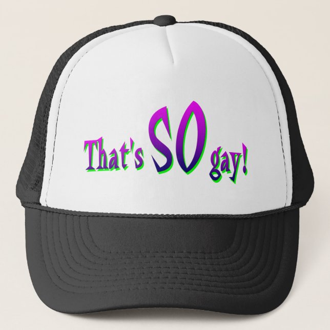 That's SO Gay! baseball cap (Front)