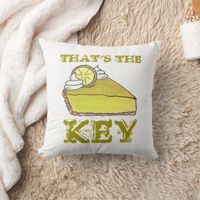 That's the Key Florida Key Lime Pie Slice Foodie Cushion (Blanket)