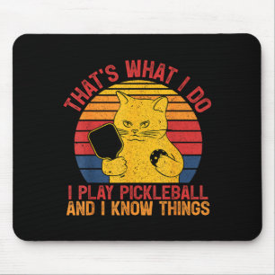 That's what do cat lovers paddleball player mouse pad