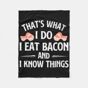 That's What I Do I Eat Con - Con Lover Bbq Pork Gr Fleece Blanket
