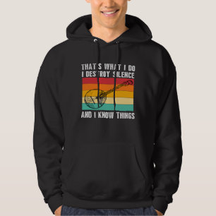 Thats What I Do I Play Banjo I Destroy Silence Ban Hoodie