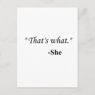 "That's what..." Postcard