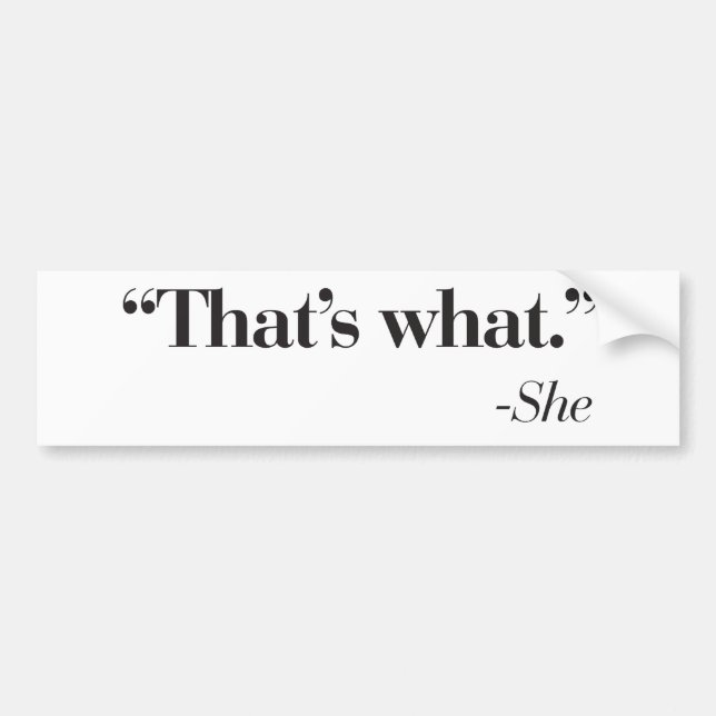 "That's what she said" sticker (Front)