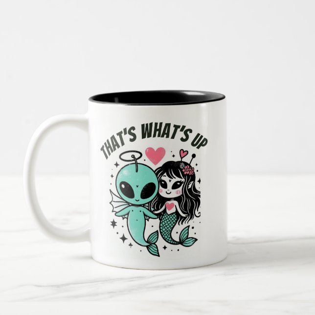 That's what's up Underwater Love Two-Tone Coffee Mug (Left)