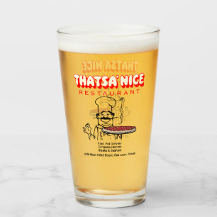 Thatsa' Nice Restaurant, Oak Lawn, Illinois Glass