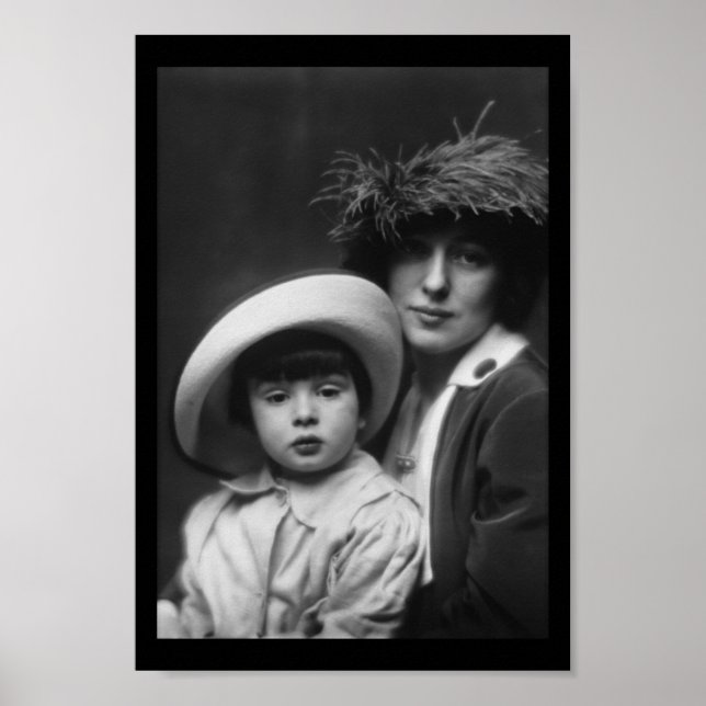 Thaw, Evelyn Nesbitt and Son by Arnold Genthe,1913 Poster (Front)