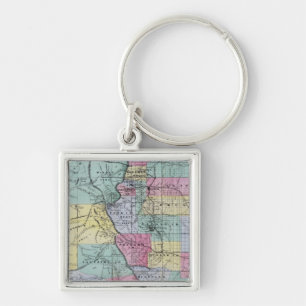 Thayer's Map of Colorado Key Ring