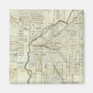 Thayer's Map of Denver Colorado Magnet